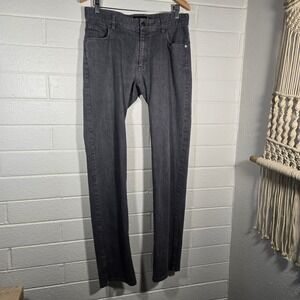 Betabrand Sons of Britches Jeans Mens 34x36 Gray Slim Straight Stretch Denim